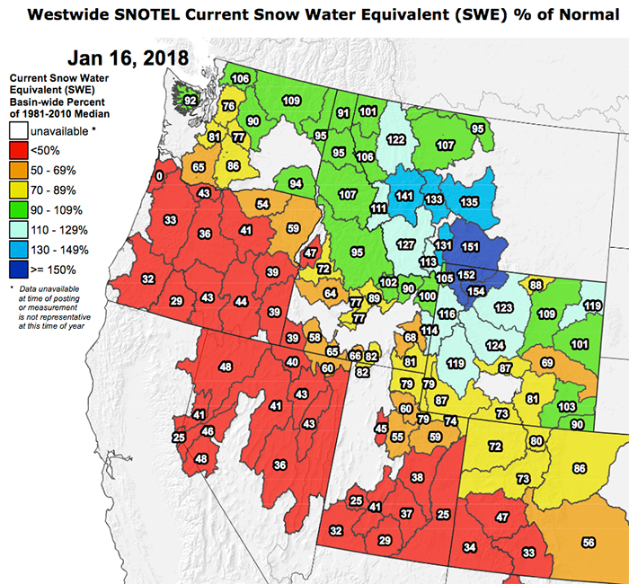 Reality Check Time Northern Rockies Snowpack