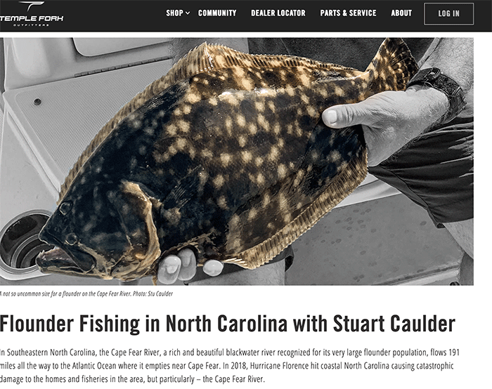 Primer on North Carolina Flounder from TFO